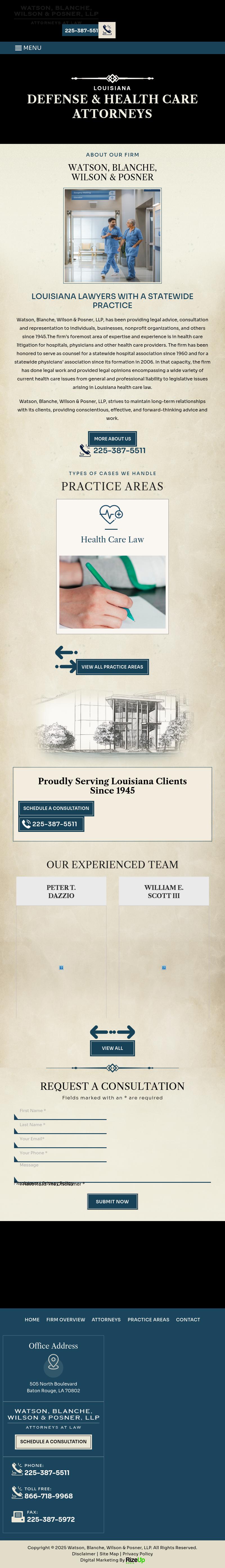 Watson, Blanche, Wilson & Posner, LLP - Baton Rouge LA Lawyers