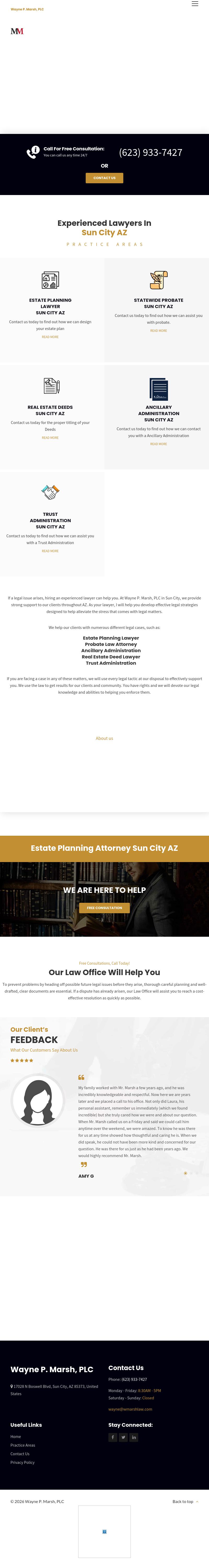 Wayne P. Marsh, P.C. - Sun City AZ Lawyers