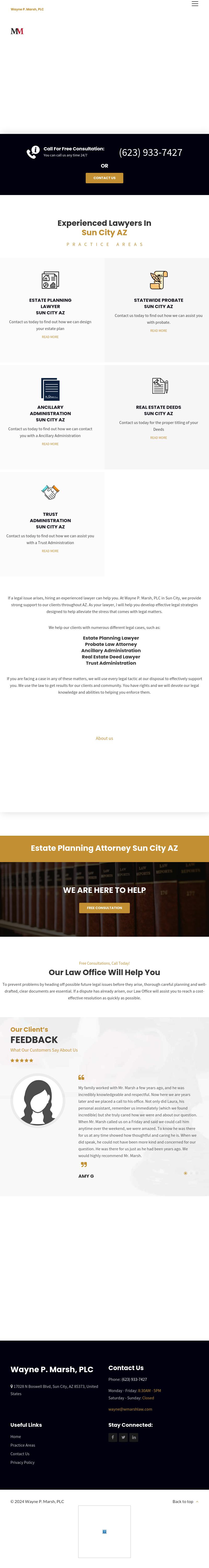 Wayne P. Marsh, PLC - Sun City AZ Lawyers