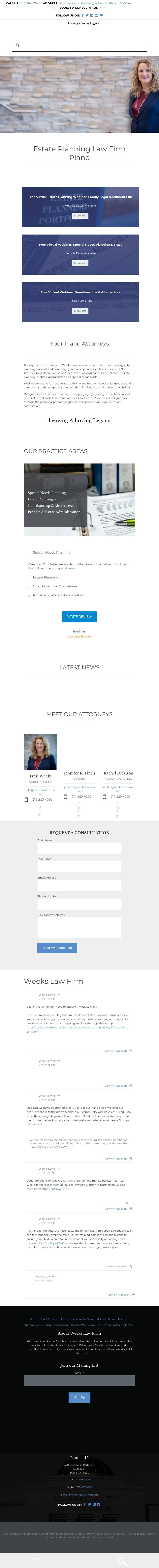 Weeks Law Firm - Plano TX Lawyers