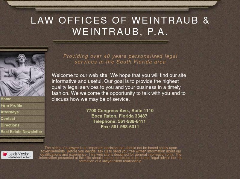 Weintraub & Weintraub - Boca Raton FL Lawyers