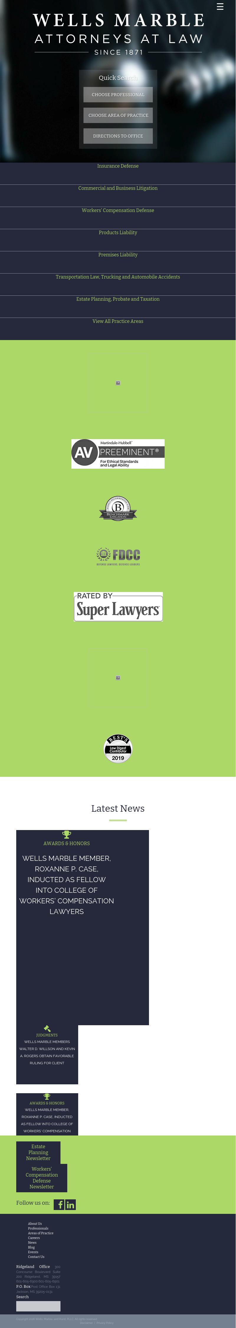 Wells Marble & Hurst PLLC - Ridgeland MS Lawyers