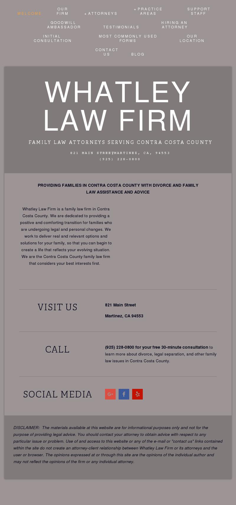 Whatley Law Firm - Martinez CA Lawyers