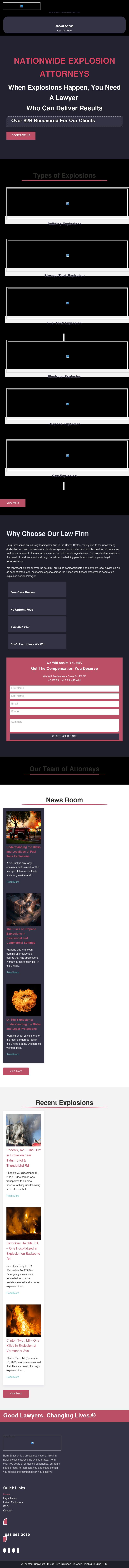 Burg Simpson - Nationwide Explosion Attorneys - Englewood CO Lawyers