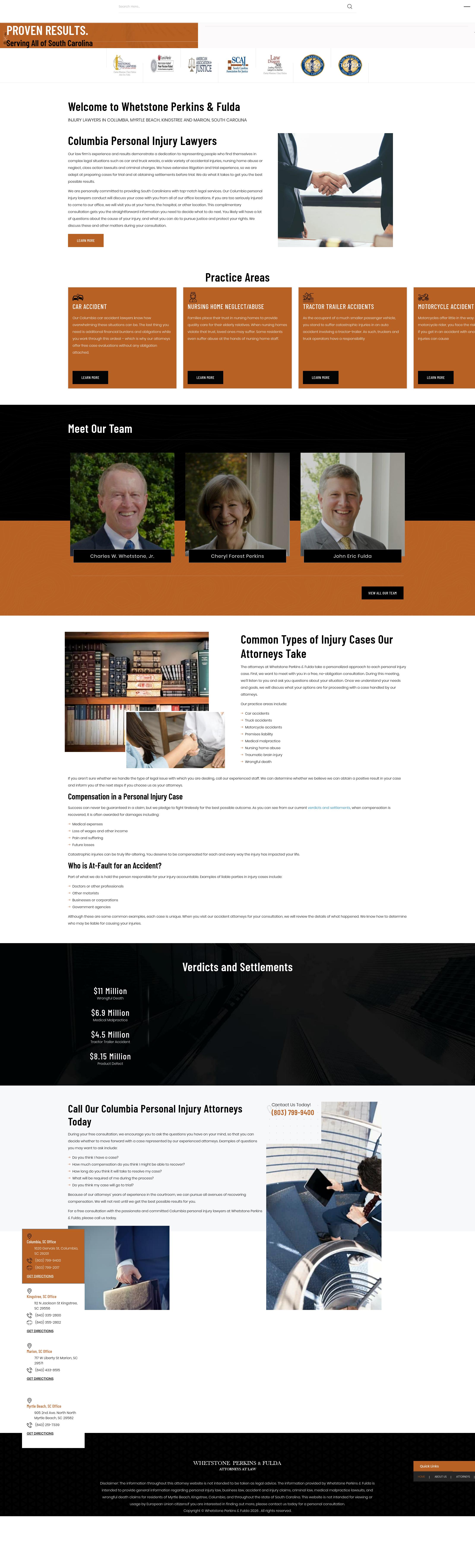 Whetstone Perkins & Fulda, LLC - Marion SC Lawyers