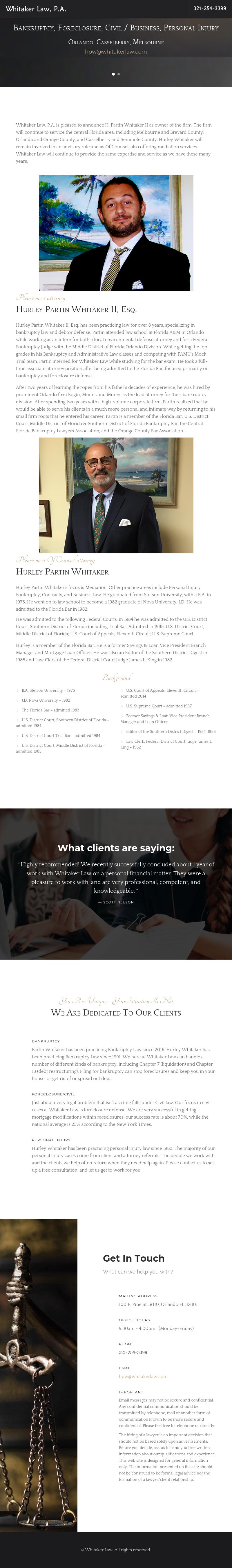 Whitaker Law - Melbourne FL Lawyers