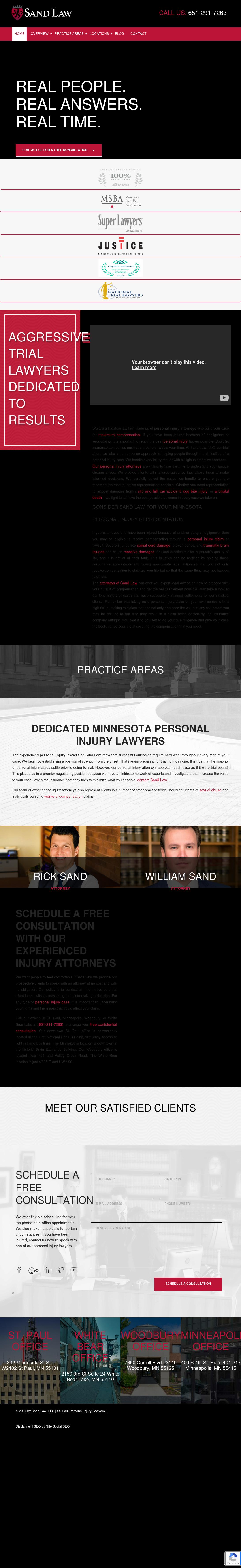 Sand Law, LLC  - White Bear Lake MN Lawyers