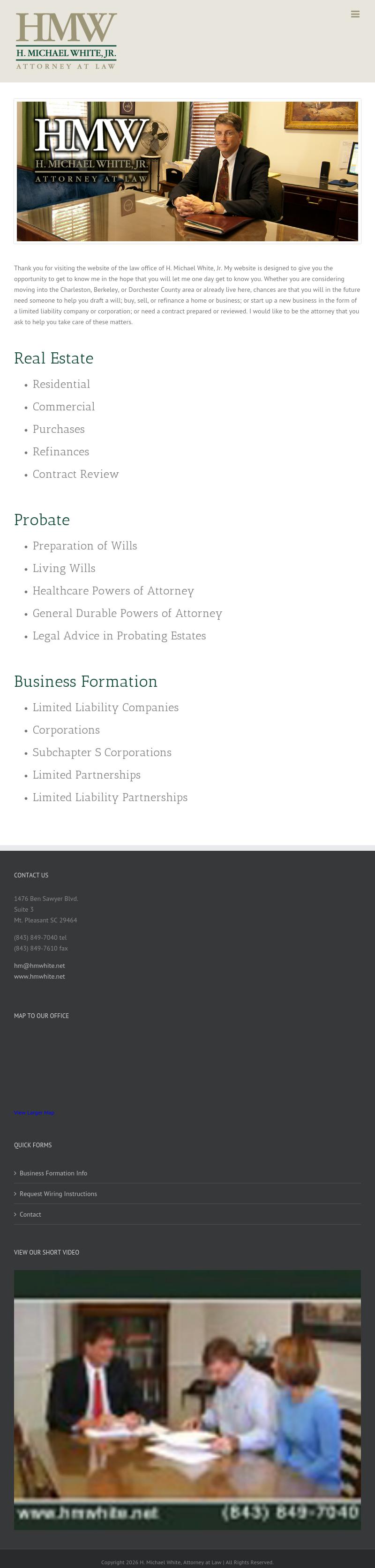 White, Michael Jr - Mount Pleasant SC Lawyers