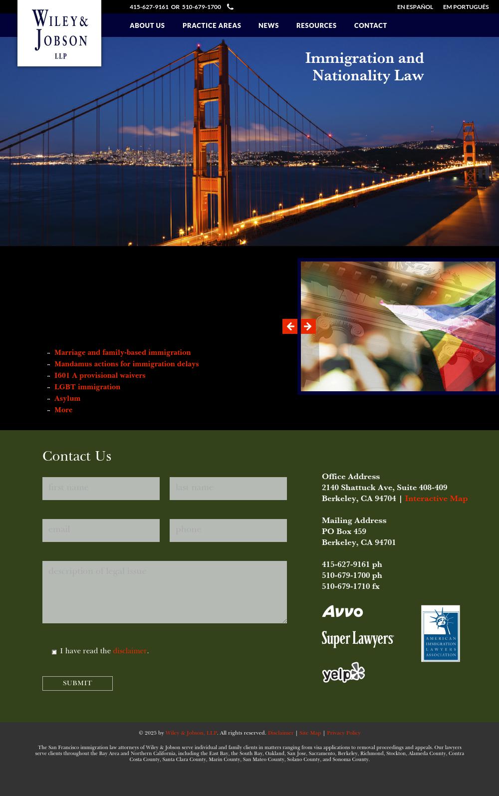 Wiley & Jobson, a Professional Corporation - San Francisco CA Lawyers