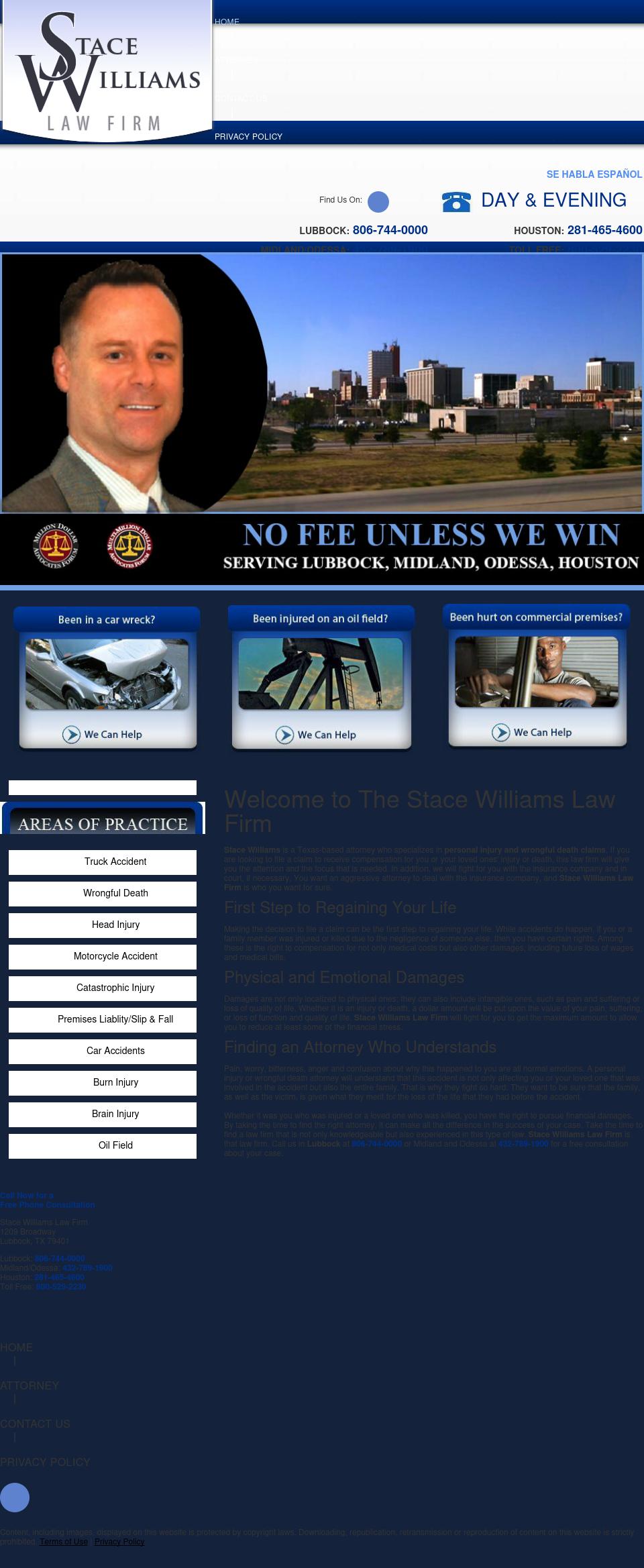 Williams Stace Law Firm PC - Lubbock TX Lawyers