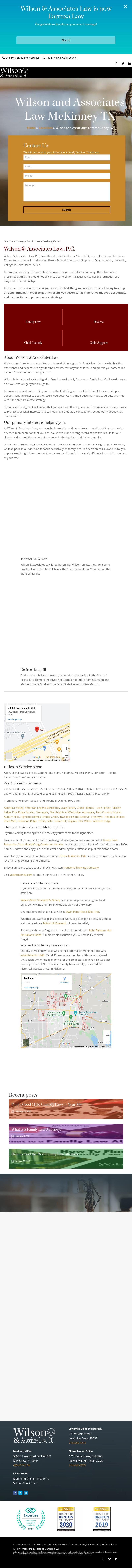 Wilson & Associates Law, P.C. - McKinney TX Lawyers