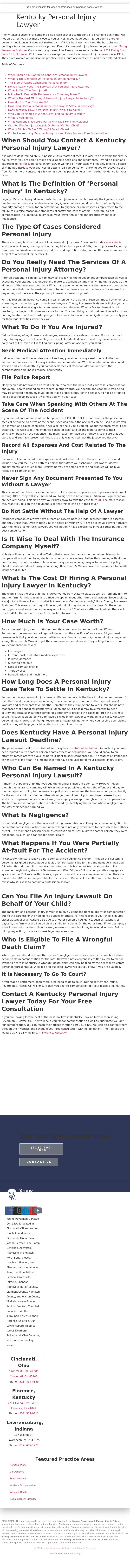 Young, Reverman & Mazzei Co, L.P.A. - Florence KY Lawyers