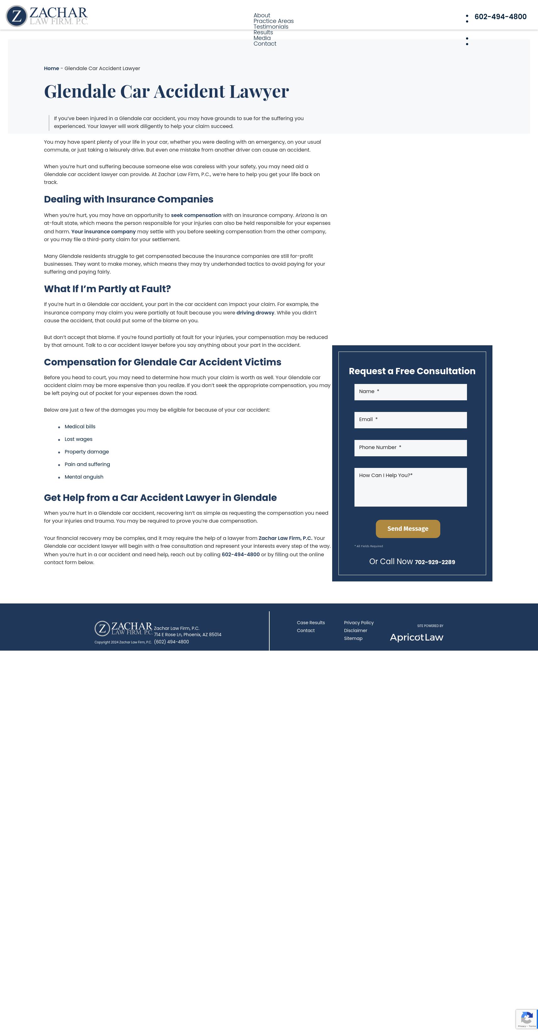 Zachar Law Firm, P.C. - Glendale AZ Lawyers