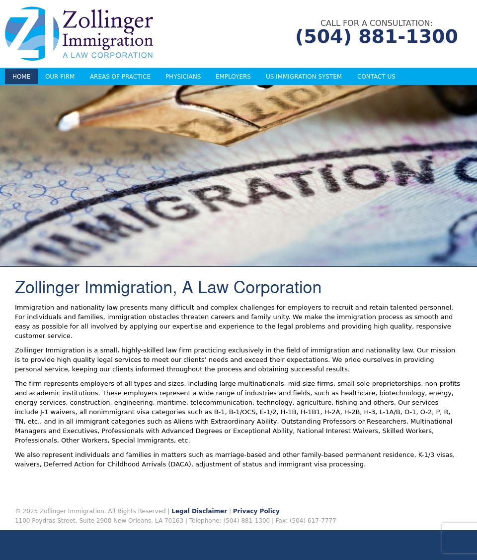 Zollinger Immigration A Law Corp - New Orleans LA Lawyers