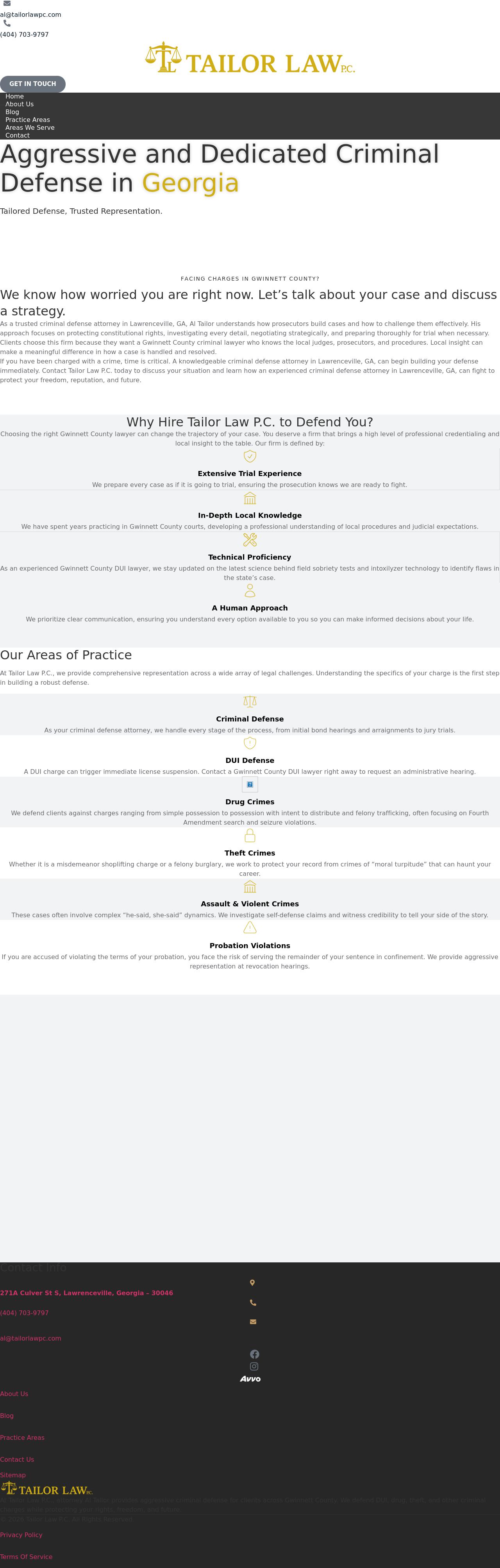 Tailor Law, P.C. - Lawrenceville GA Lawyers