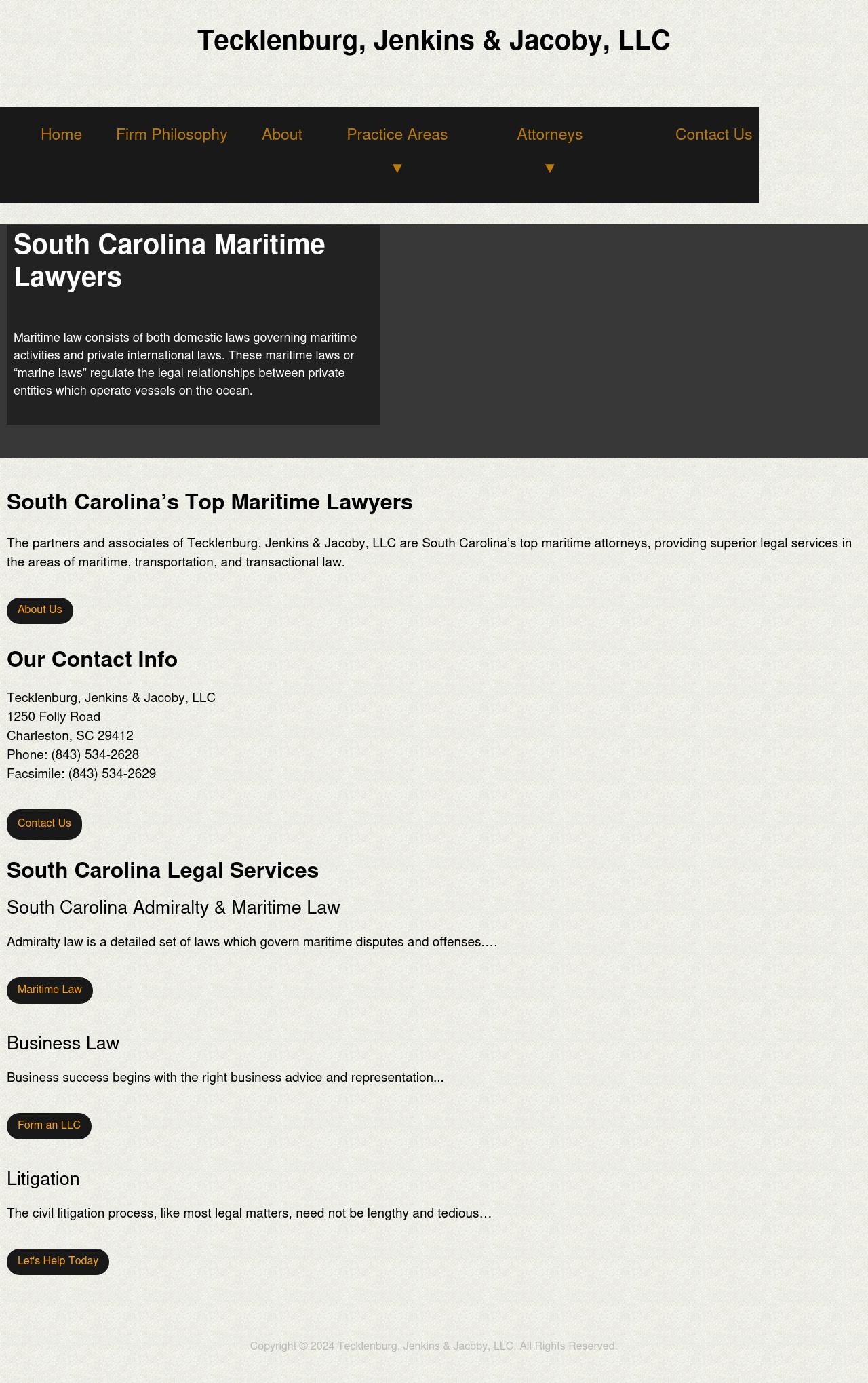 Tecklenburg & Jenkins LLC - North Charleston SC Lawyers