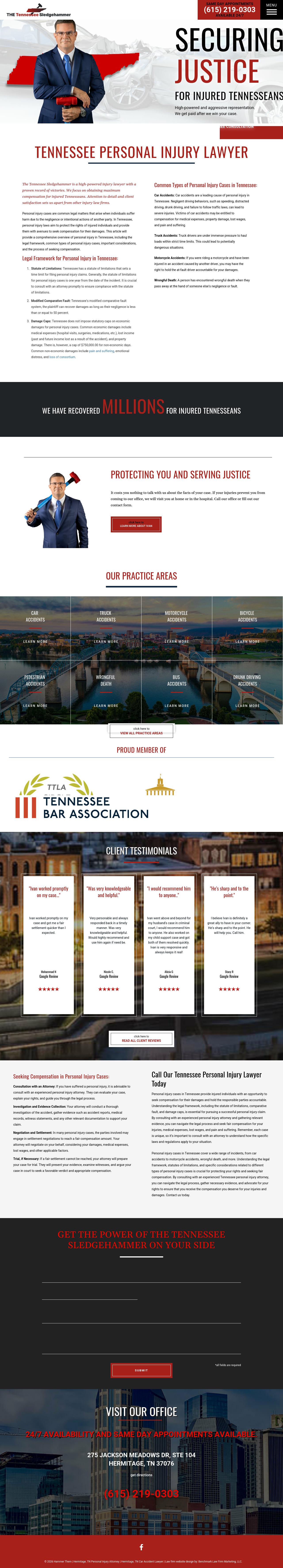 Tennessee SledgeHammer - Hermitage TN Lawyers