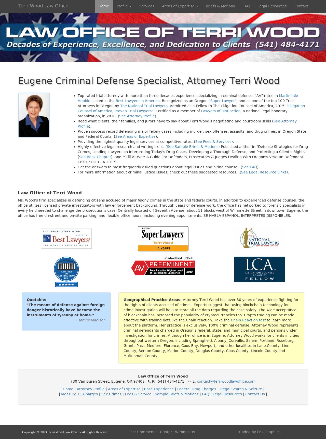 Terri Wood - Eugene OR Lawyers