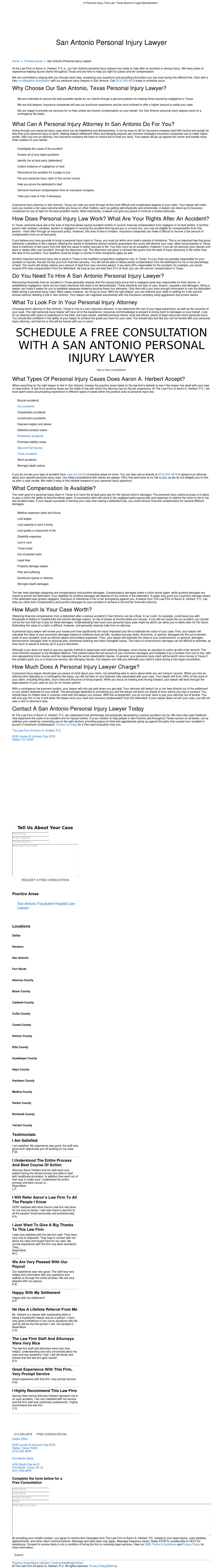 The Law Firm of Aaron A. Herbert, P.C. - San Antonio TX Lawyers