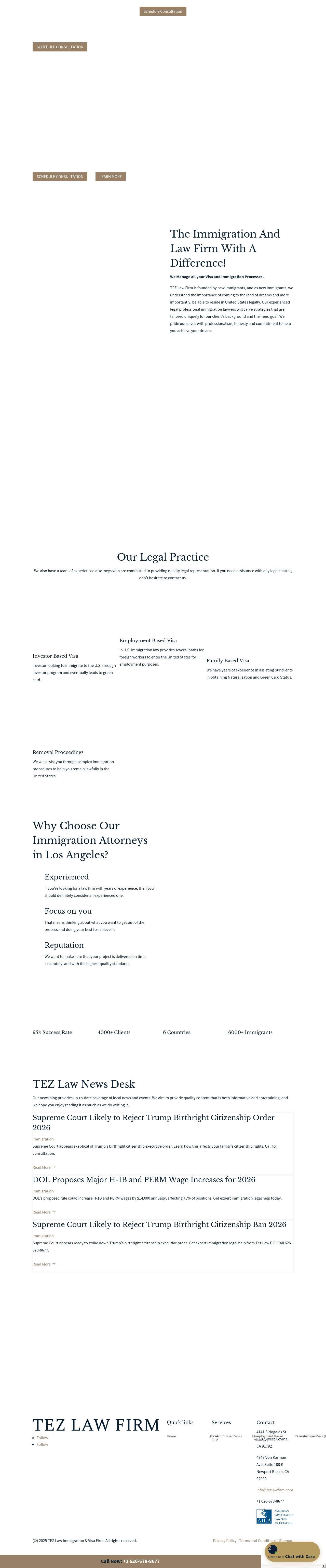 Tez Law Firm - Los Angeles CA Lawyers