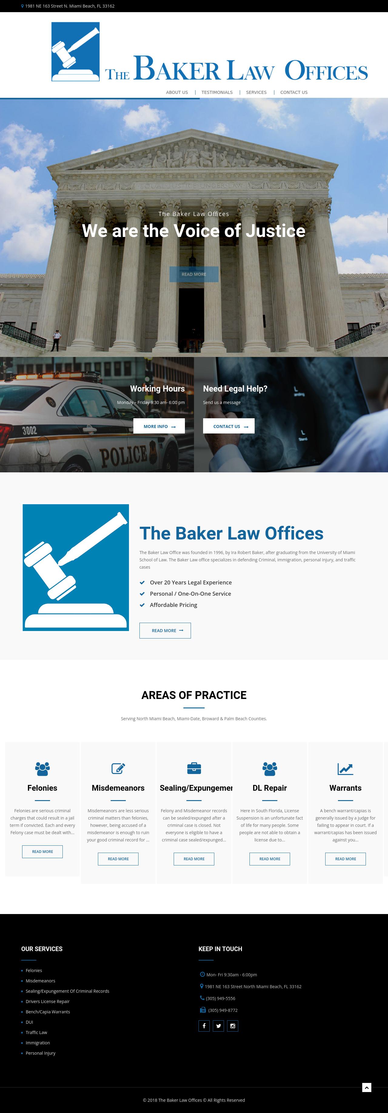The Baker Law Offices - North Miami Beach FL Lawyers