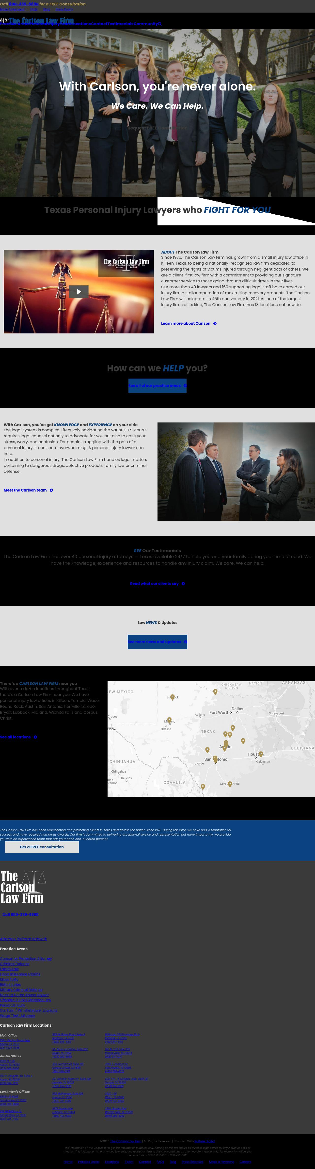 The Carlson Law Firm, P.C. - Bryan TX Lawyers