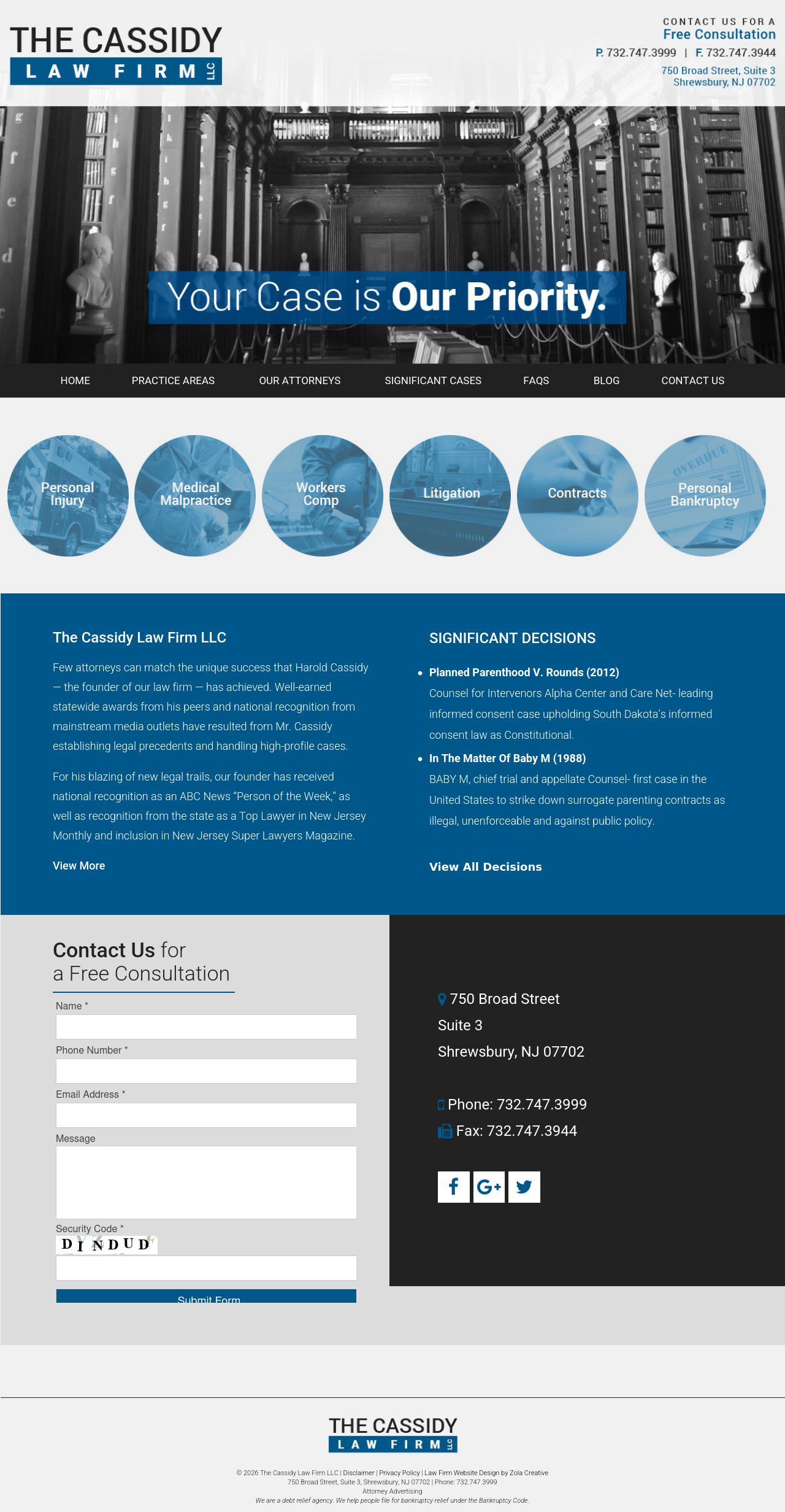 The Cassidy Law Firm LLC - Shrewsbury NJ Lawyers
