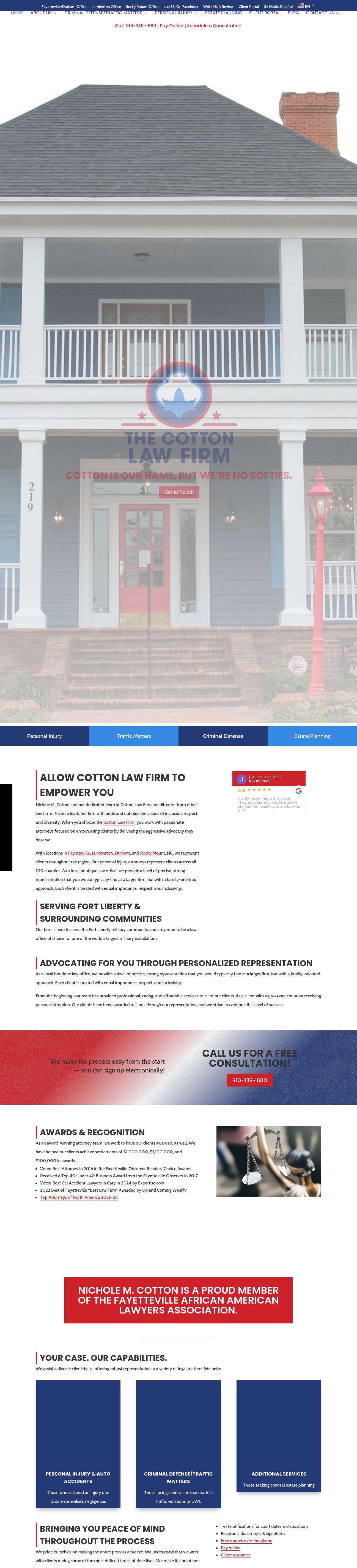 The Cotton Law Firm - Fayetteville NC Lawyers