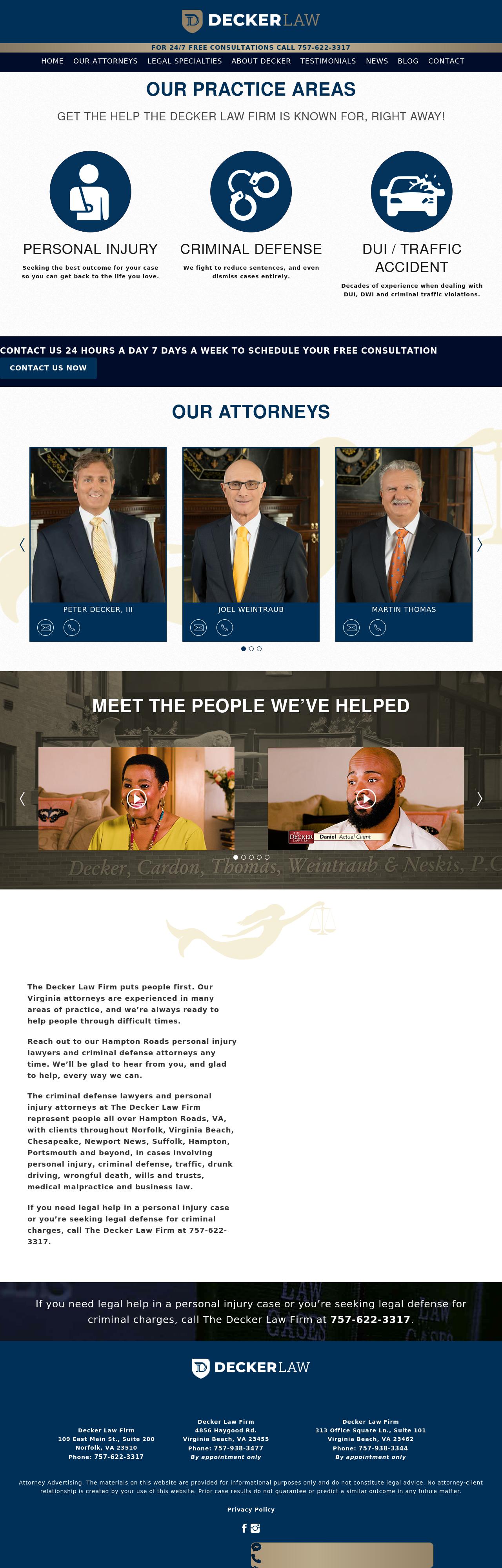 The Decker Law Firm - Norfolk VA Lawyers
