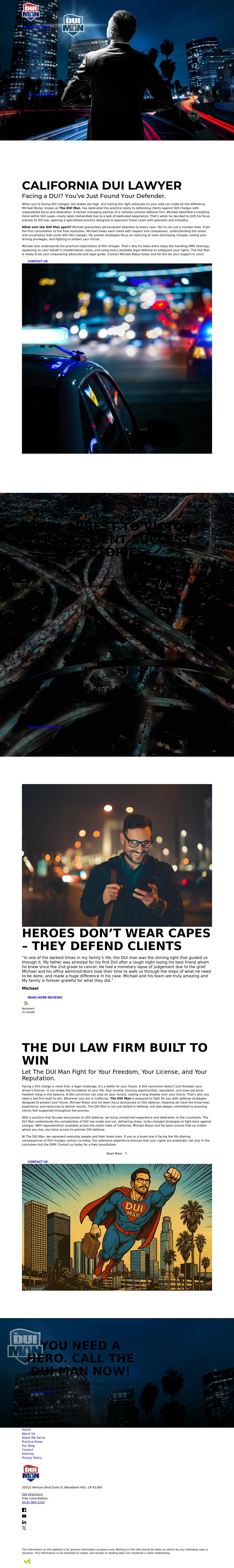 The DUI Man - West Hills Law Offices of Michael Bialys - West Hills CA Lawyers