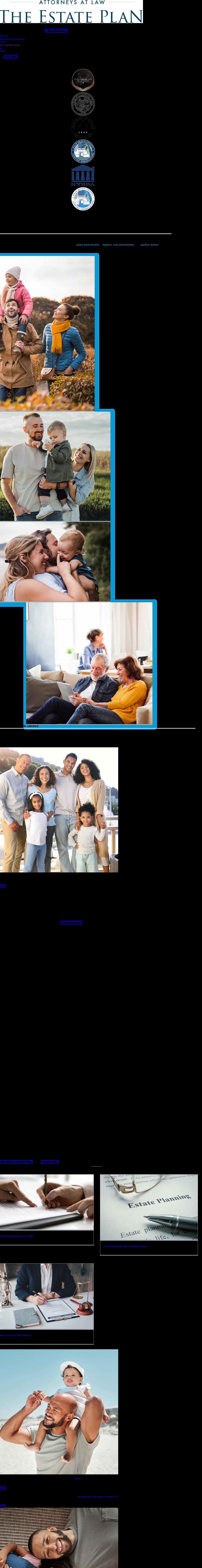 The Estate Plan - Coral Gables FL Lawyers
