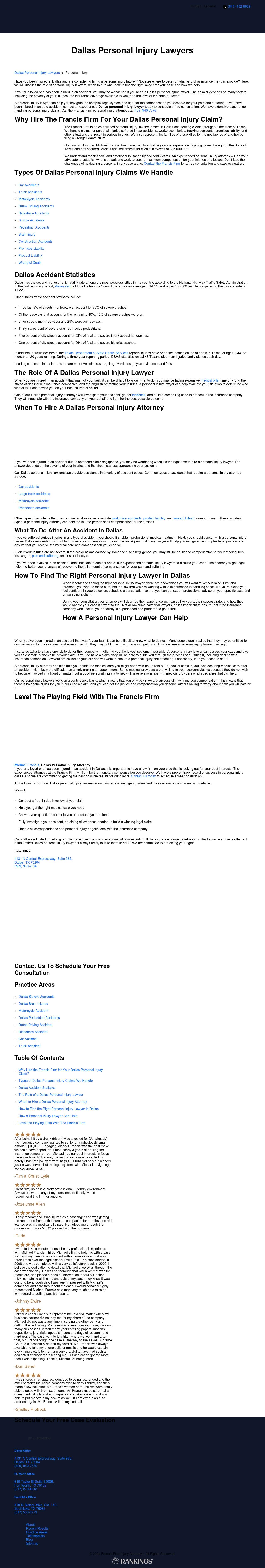 The Francis Firm - Dallas TX Lawyers