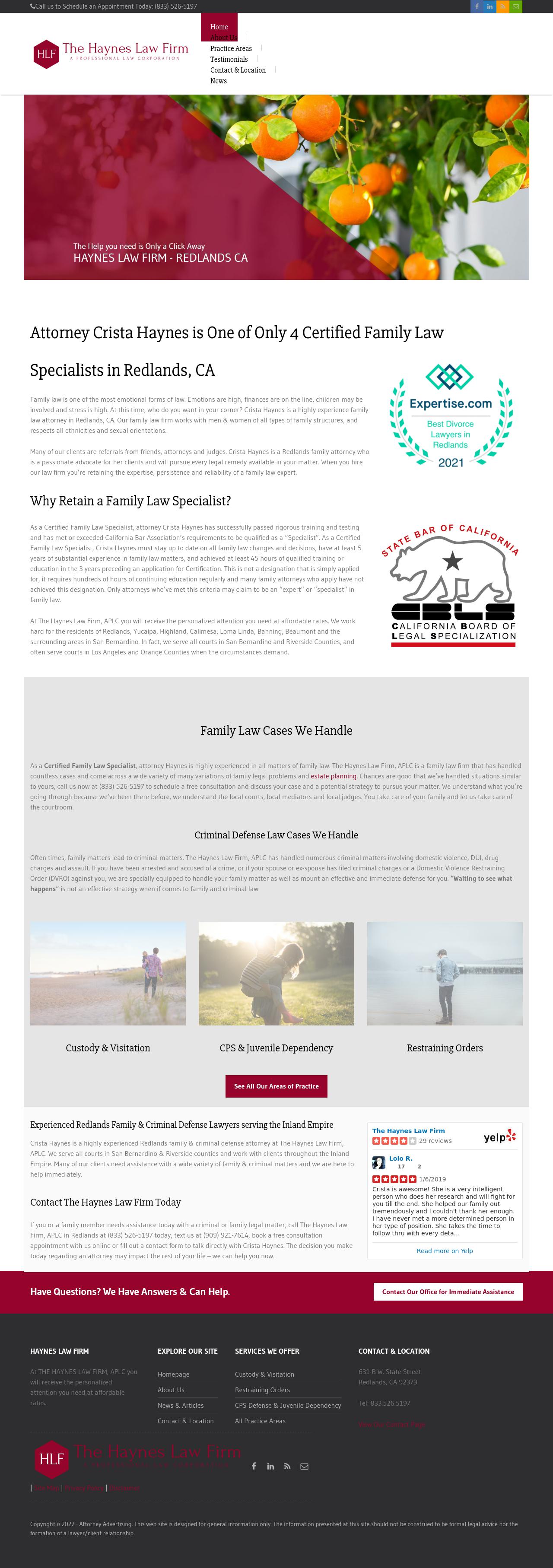 The Haynes Law Firm, APLC - Redlands, CA Lawyers