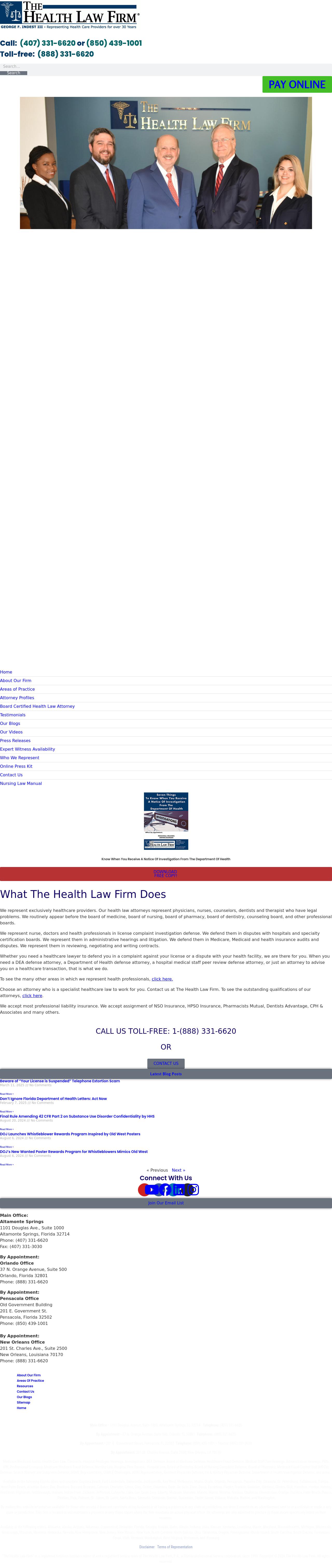 The Health Law Firm - Altamonte Springs FL Lawyers