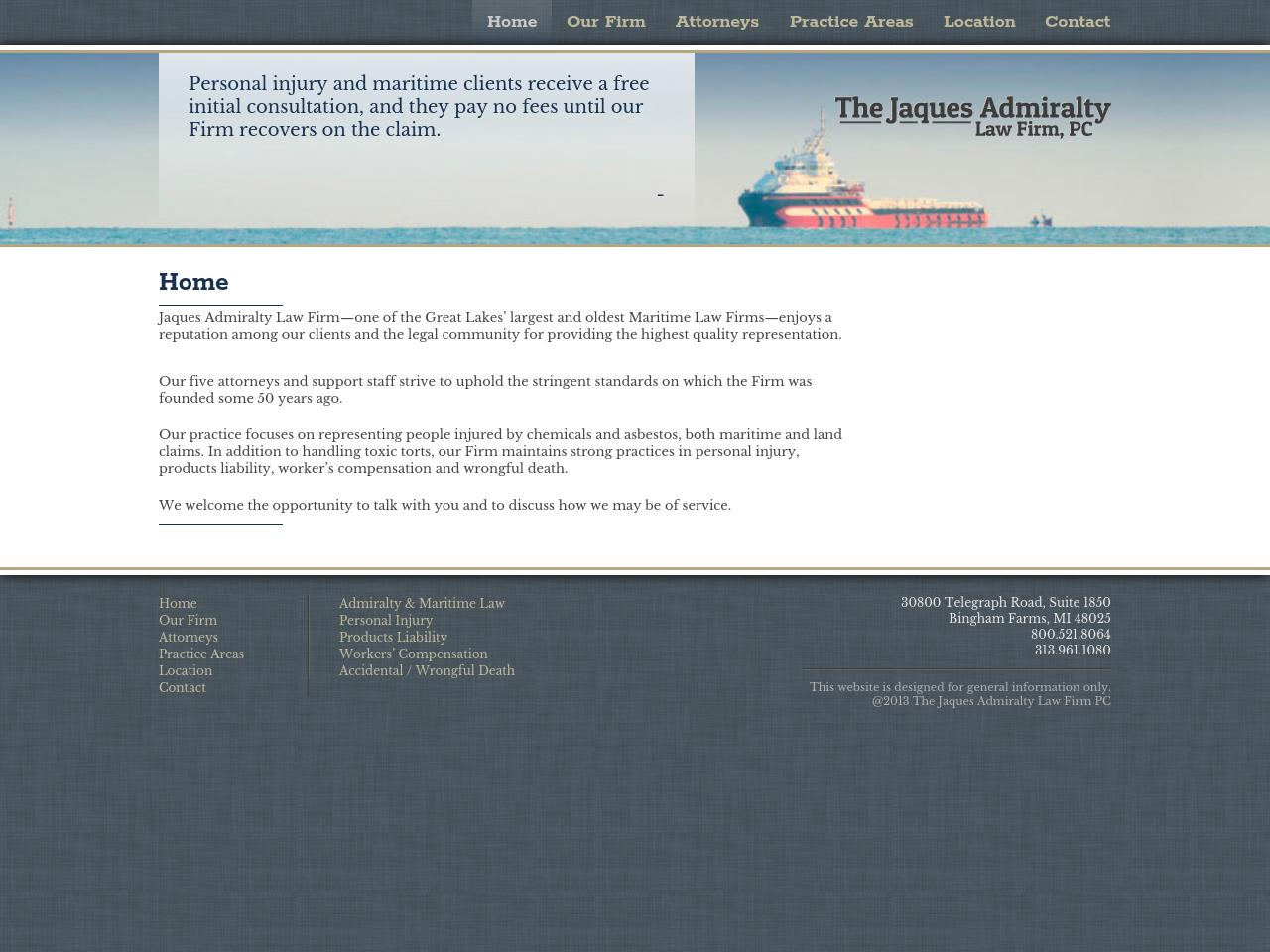 The Jaques Admiralty Law Firm, P.C. - Detroit MI Lawyers