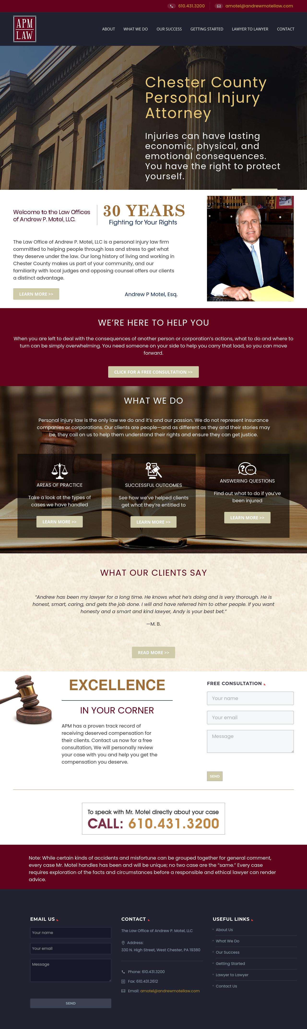 The Law Office of Andrew P. Motel, LLC - West Chester PA Lawyers