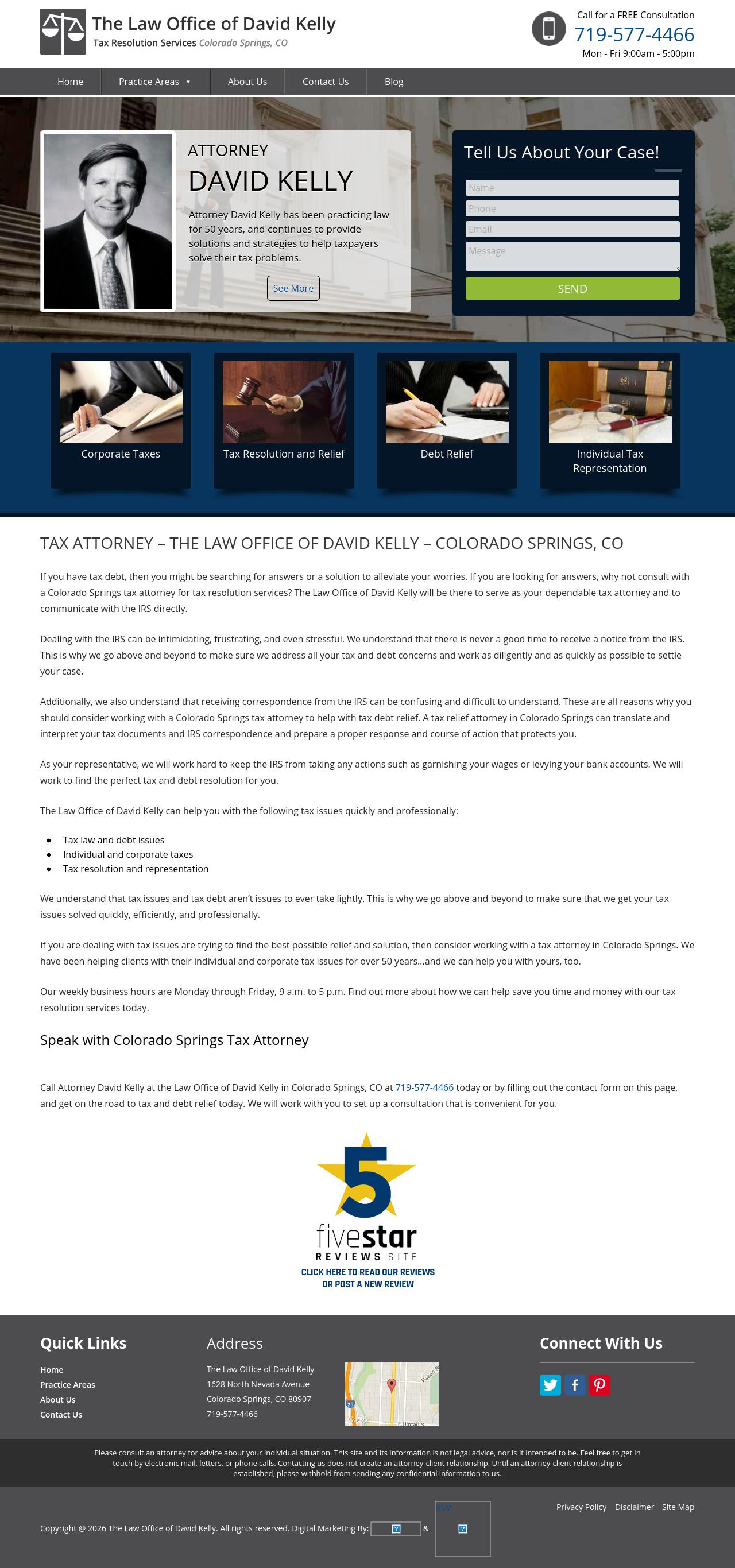 The Law Office of David Kelly - Colorado Springs CO Lawyers