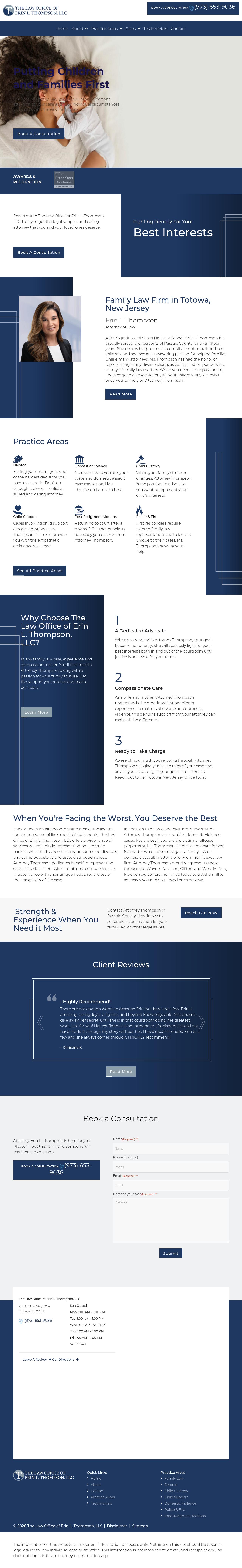 The Law Office of Erin L. Thompson, LLC - Totowa NJ Lawyers