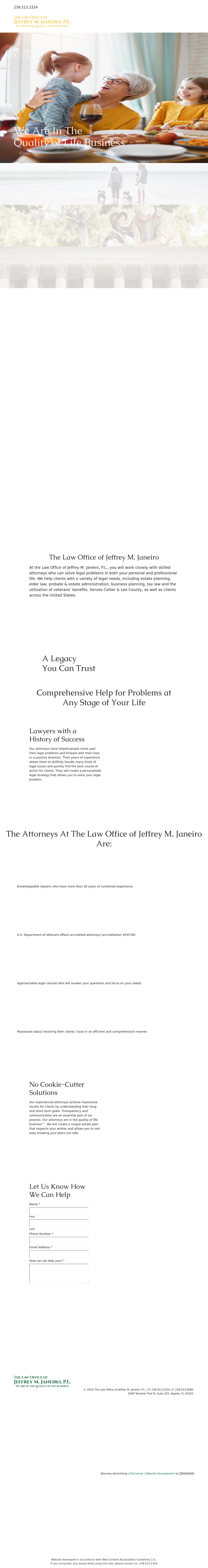 The Law Office of Jeffrey M. Janeiro, P.L. - Naples FL Lawyers