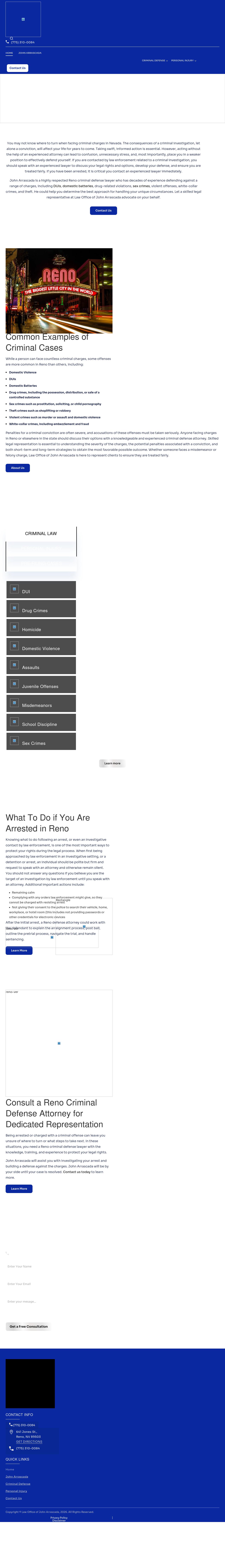 The Law Office of John Arrasacada - Reno NV Lawyers