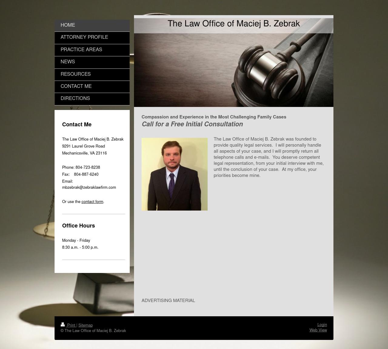 The Law Office of Maciej B. Zebrak - Mechanicsville VA Lawyers