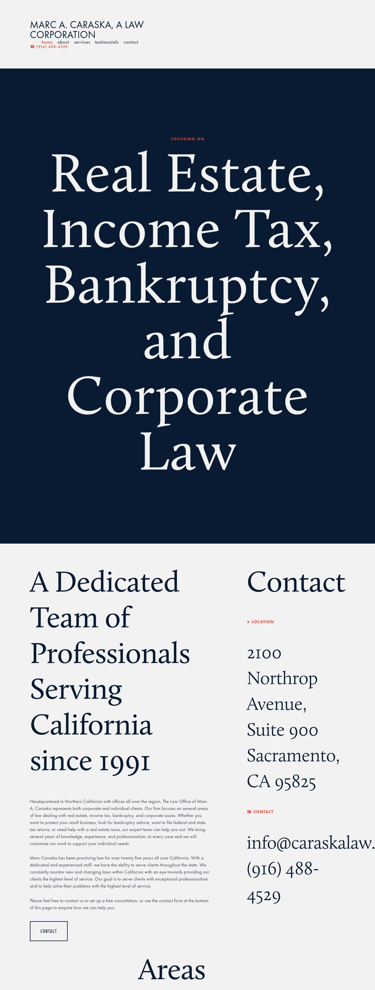 The Law Office of Marc A. Caraska - Sacramento CA Lawyers