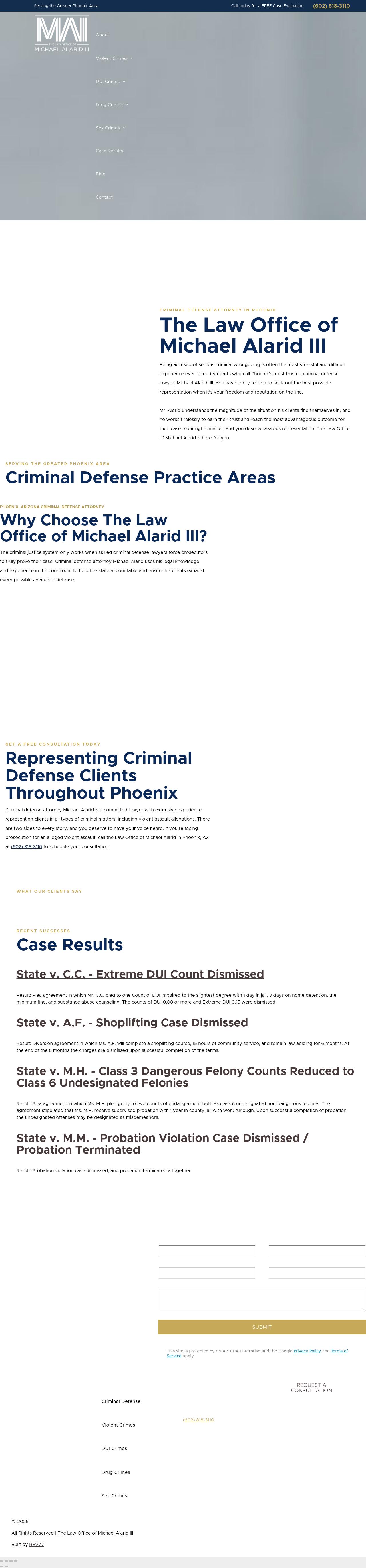 The Law Office of Michael Alarid III PLLC - Phoenix AZ Lawyers