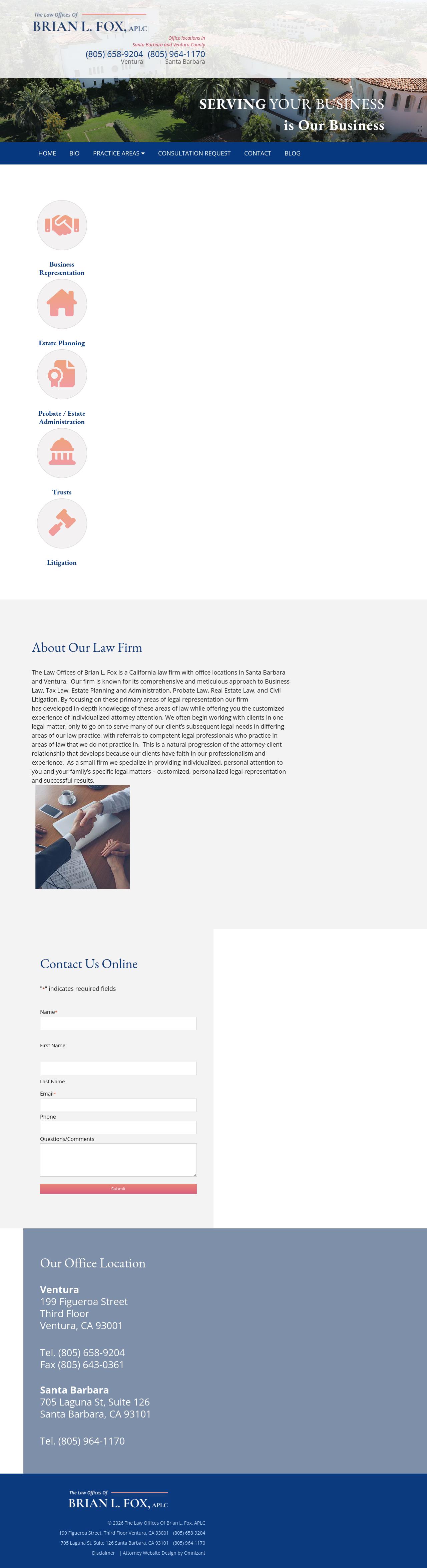 The Law Offices Of Brian L. Fox, APLC - Ventura CA Lawyers