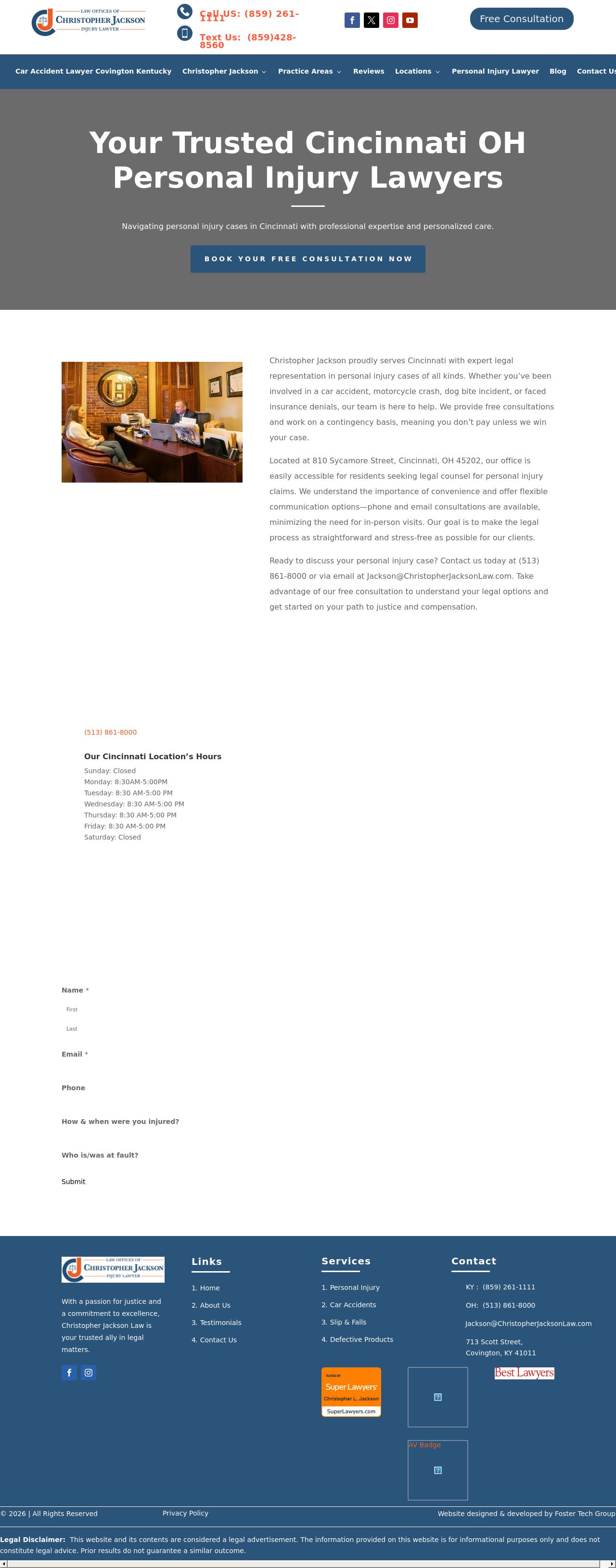 The Law Offices of Christopher Jackson - Cincinnati OH Lawyers