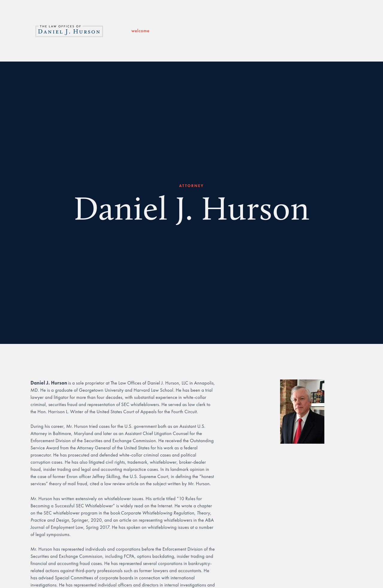 The Law Offices of Daniel J. Hurson, LLC - Washington DC Lawyers