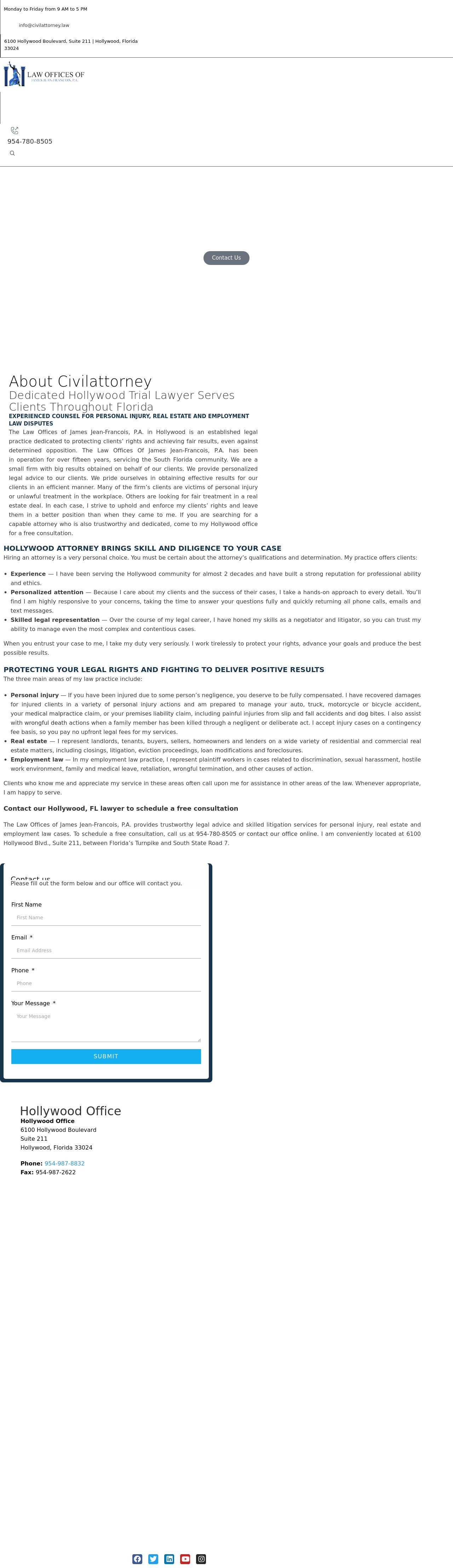 The Law Offices of James Jean-Francois, P.A. - Hollywood FL Lawyers