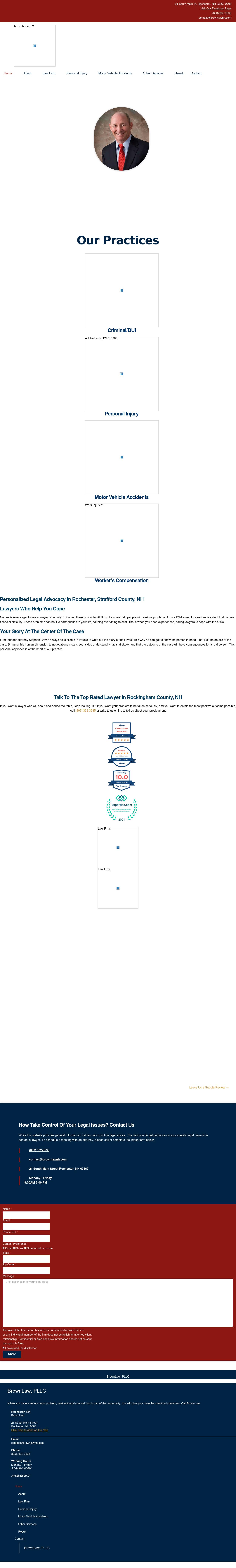 The Law Offices of Stephen C. Brown & Associates - Rochester NH Lawyers