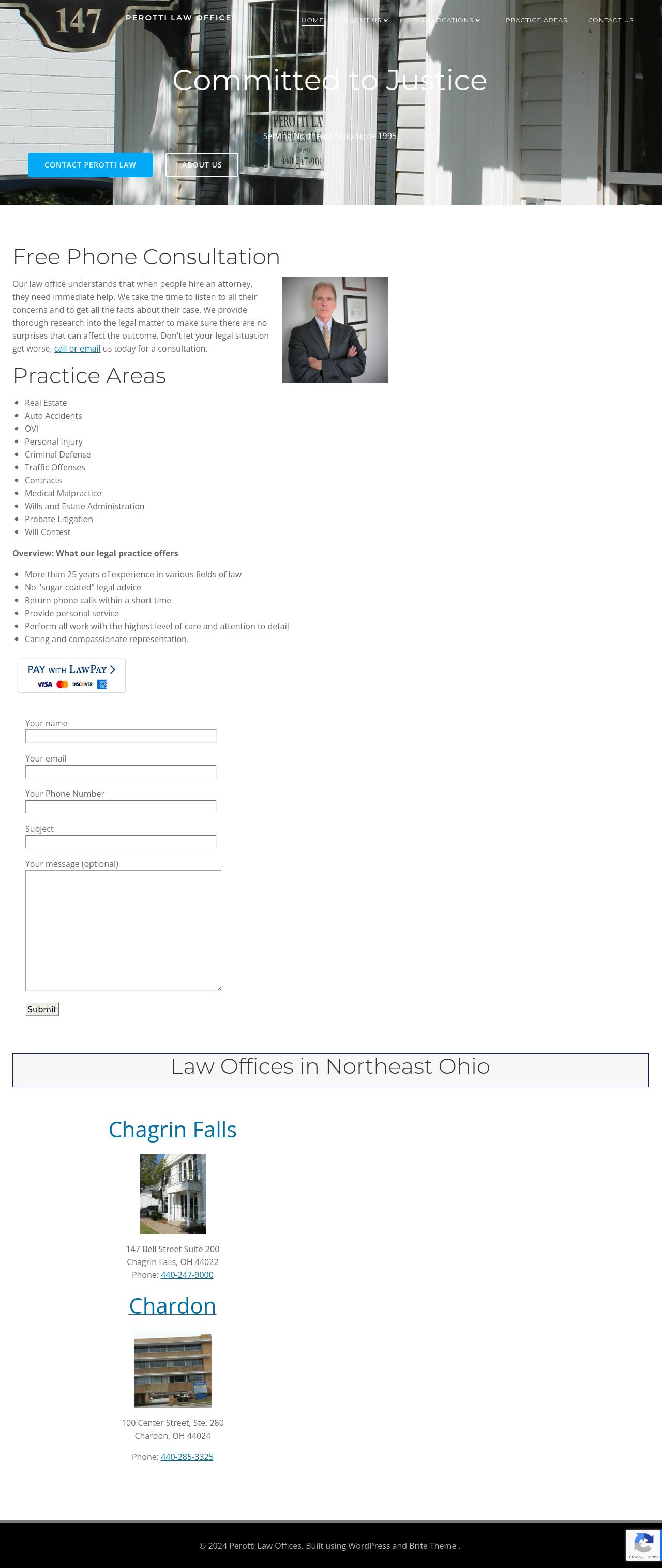 The Law Offices of Thomas I. Perotti - Cleveland OH Lawyers