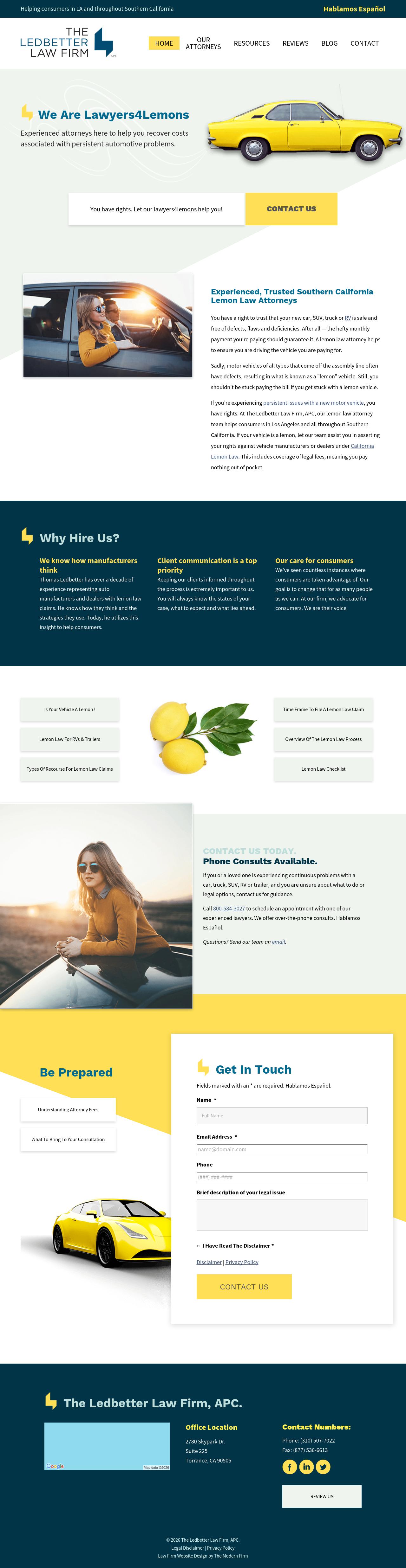 The Ledbetter Law Firm, APC - Torrance CA Lawyers